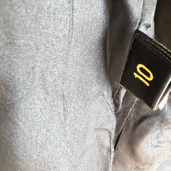 Donna Karan Wool Blend Double Breasted Tailored Stripe Blazer - Picture 8 of 10